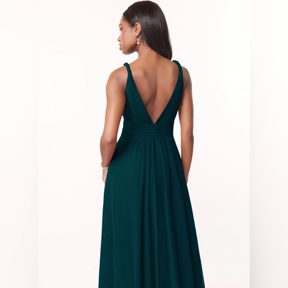Azazie Women’s Bridemaids Dress, Pine Color, Size 4 Small, Bridesmaid Formal - Picture 14 of 16